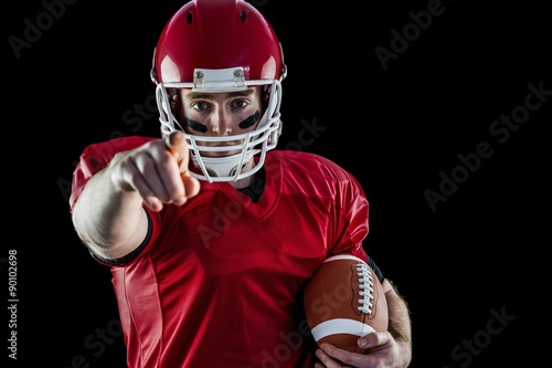 Portrait of american football player  © WavebreakmediaMicro