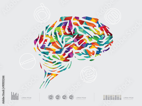vector illustration of a brain icon