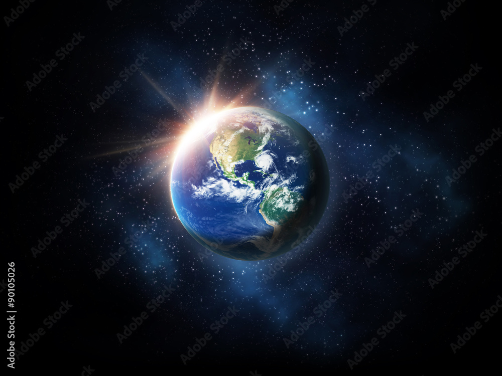 Fototapeta premium sunrise in space