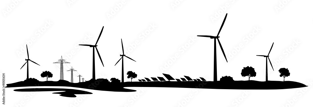 Landschaft Erneuerbare Energien