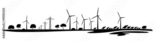 Landschaft Erneuerbare Energien