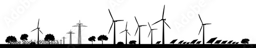 Obraz na płótnie Landschaft Erneuerbare Energien w salonie