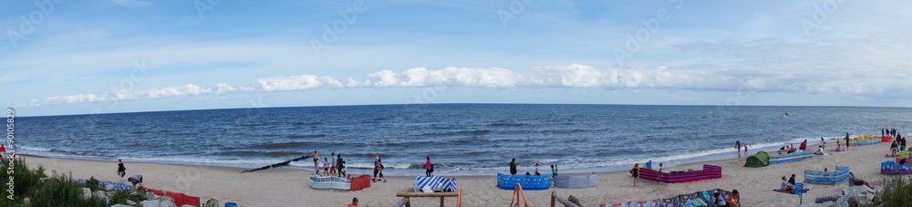 plaża panorama - obrazy, fototapety, plakaty 