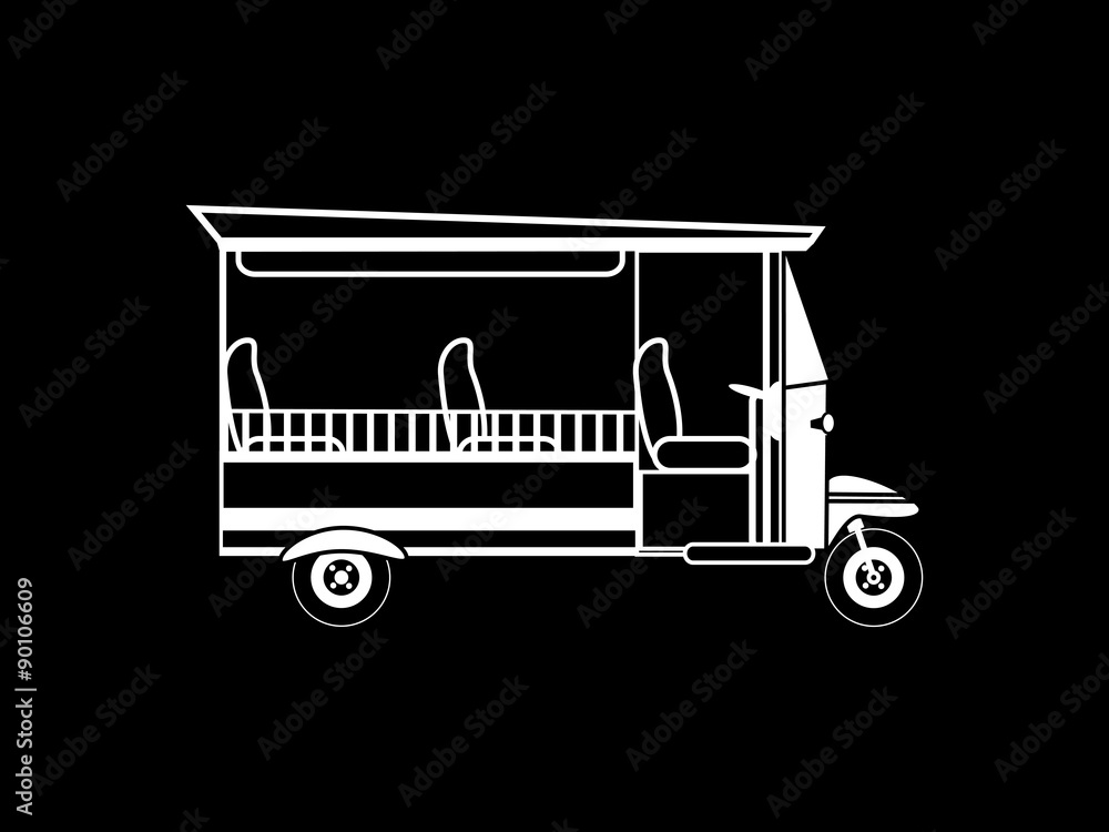 Tourist walking white black safaris transport Tourist walking white black safaris transport