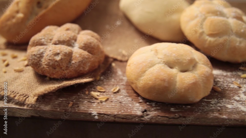 some bread made with different flours some bread made with different flours