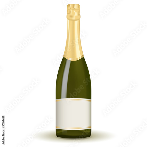 A bottle of champagne