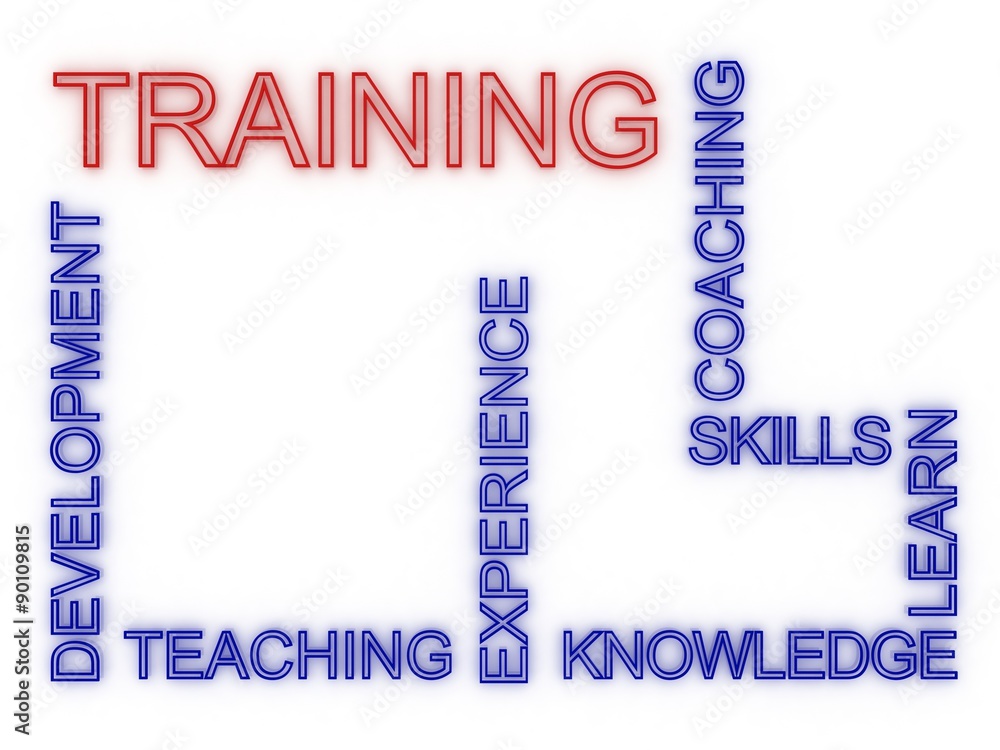 Naklejka premium Training business concept
