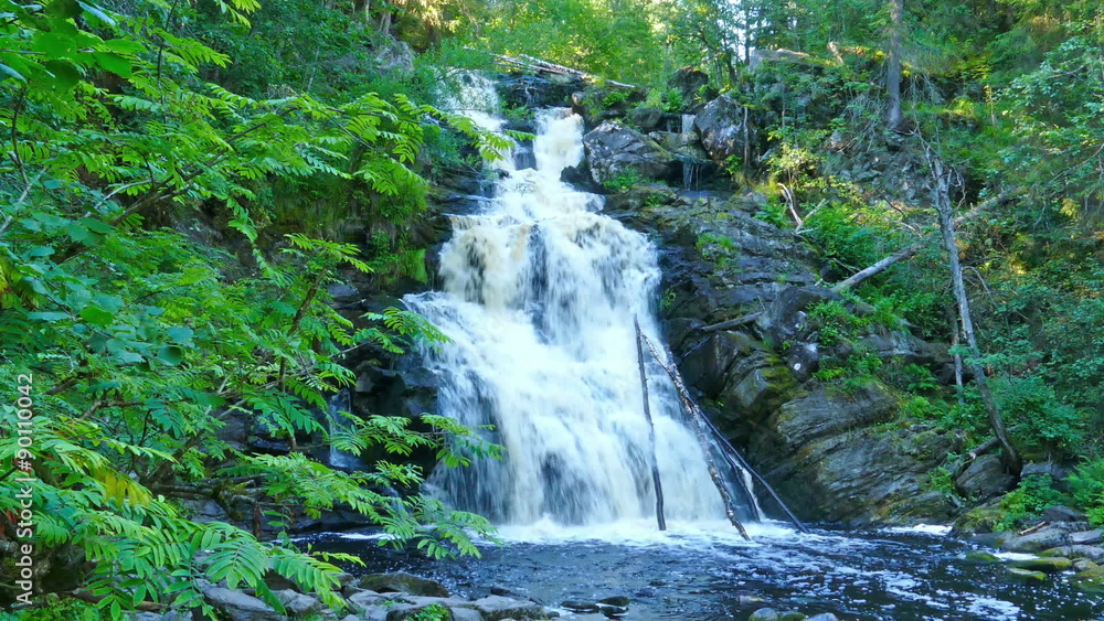 Yukankoski waterfall (white bridges) on the river Kulismayoki, Russia, Karelia
Yukankoski waterfall (white bridges) on the river Kulismayoki, Russia, Karelia