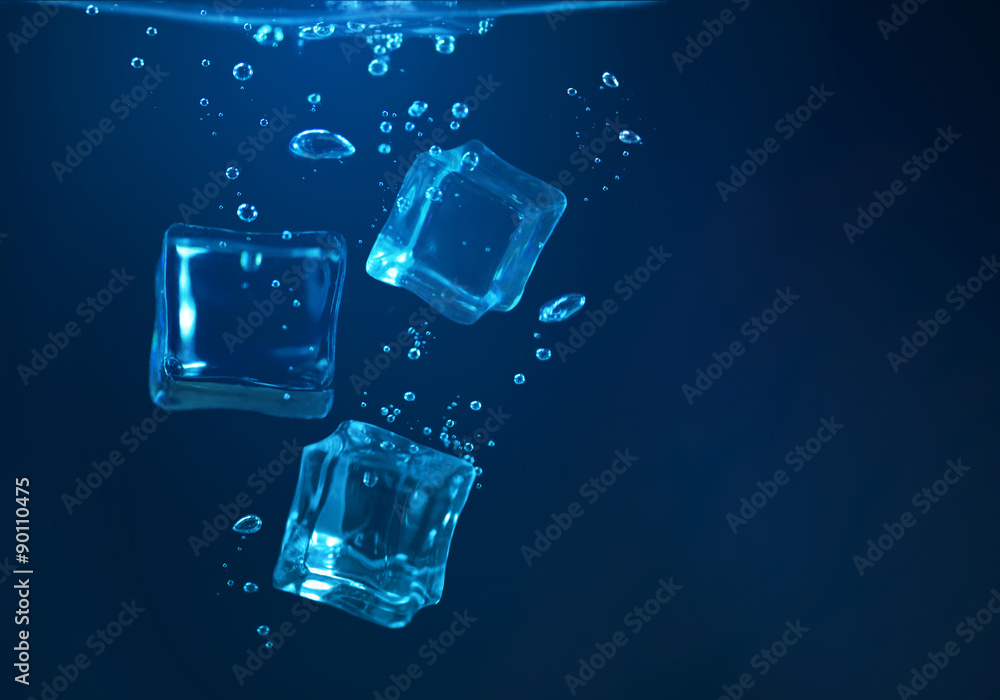 ice cubes underwater ice cubes underwater