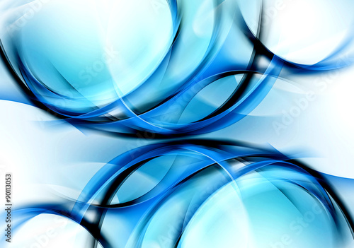 Blue Composition Background Mirror Image