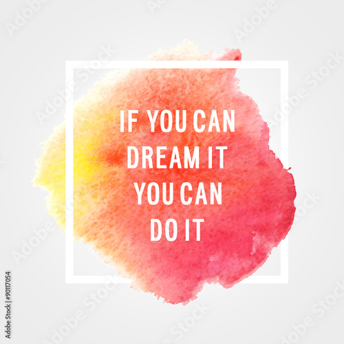 Plakat motywacyjny „Możesz to zrobić”.