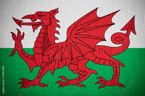 Canvas Print flag of Wales