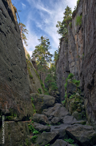 landscape / Landscapes rocks in a natural park made in HDR photography 