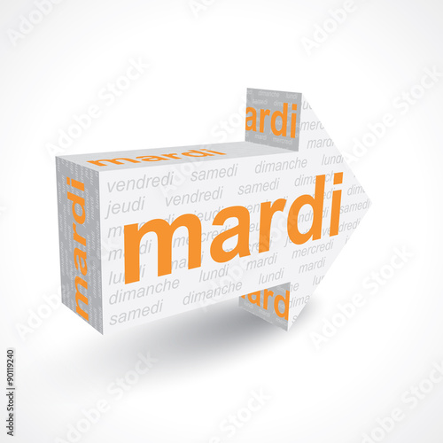 Flèche 3D - mardi