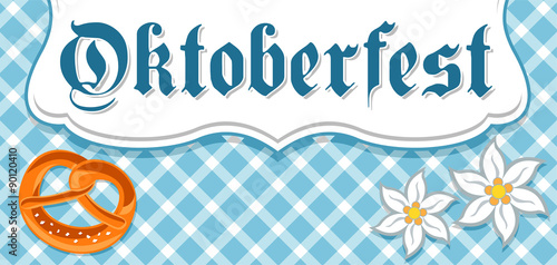 Oktoberfest Flyer, Karte, Einladungskarte oder Postkarte als Werbung