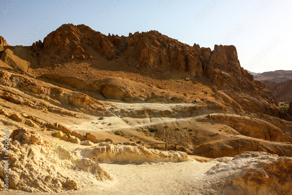 Deserto di roccia area di Tameghza Tunisia