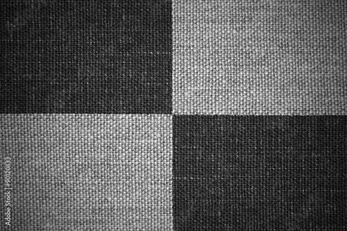 black and white check linen background