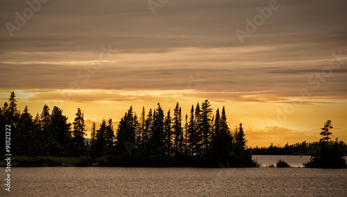 Lane Cove Sunset, Isle Royale National Park, Michigan, USA. photo