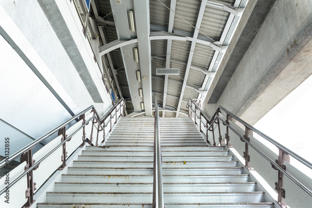 Fototapeta premium Entrance Stair in Bangkok Metro Station