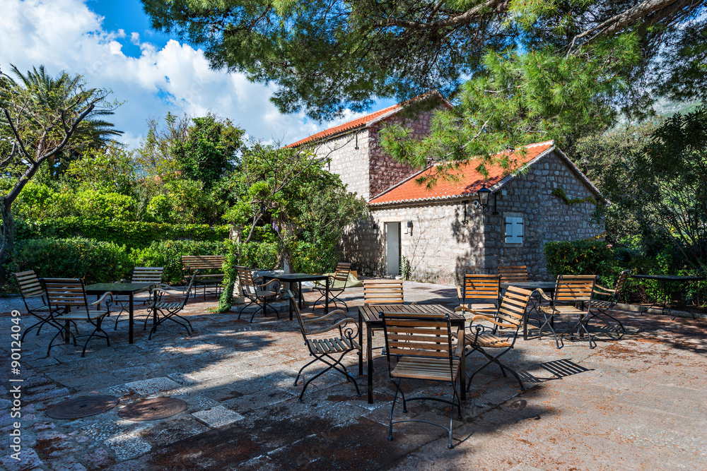 Balkans buildings in Sveti Stefan, Montenegro Balkans buildings in Sveti Stefan, Montenegro