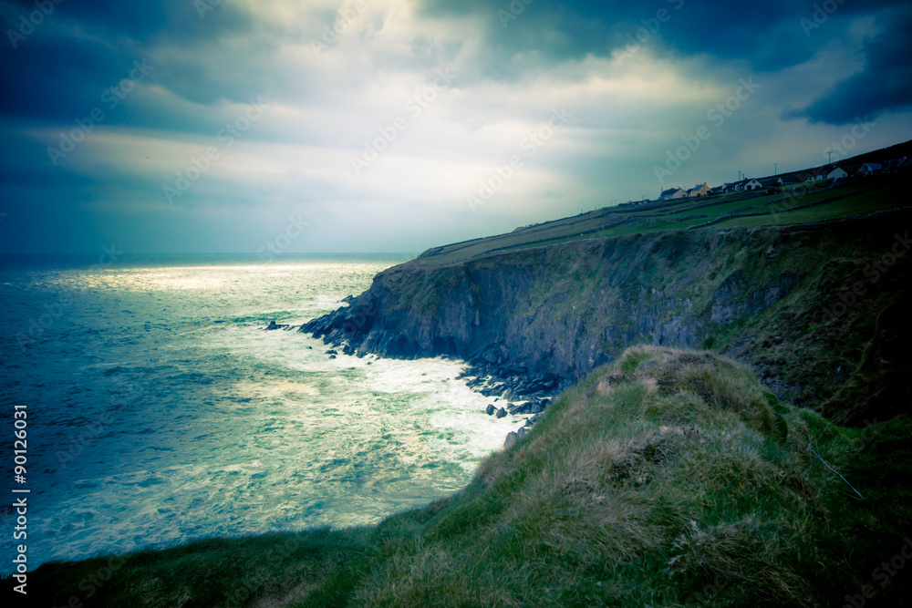 View of  Dingle Peninsula Ireland Coast