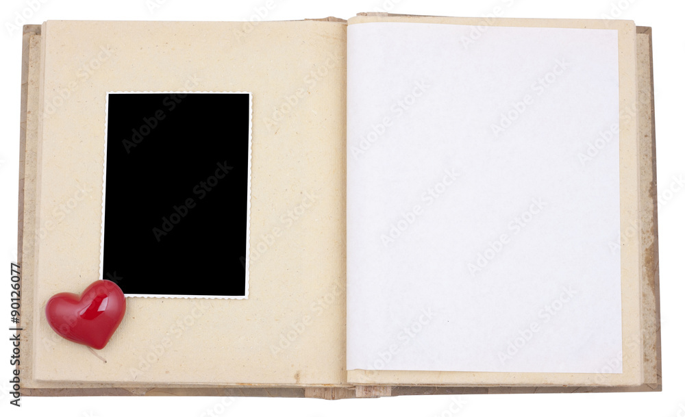 Fototapeta premium Photo album and photo frame with slim border