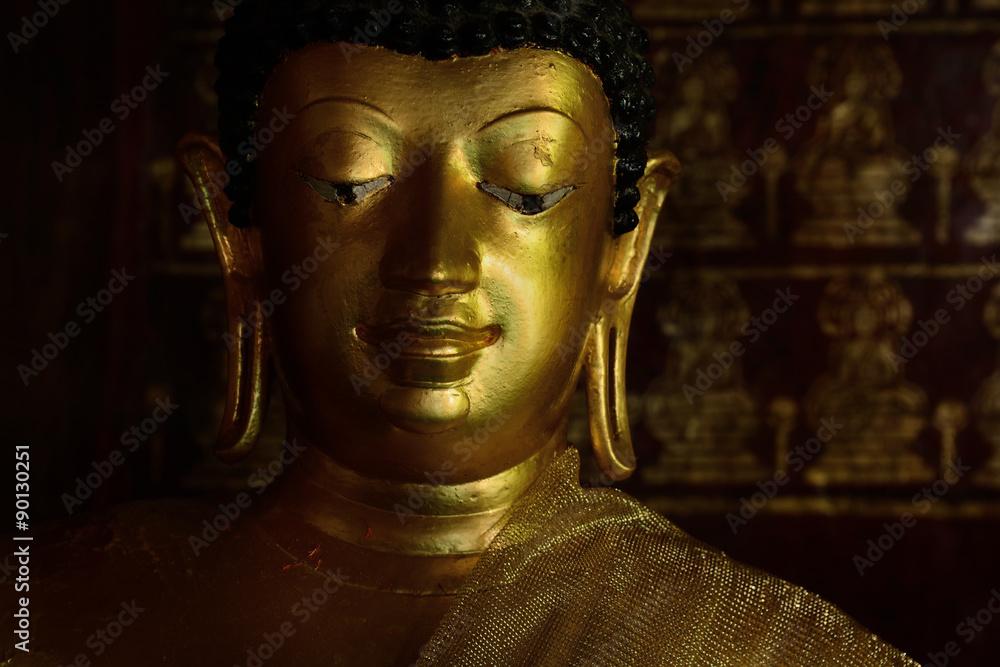 Golden Buddhist state in Chiangmai Thailand