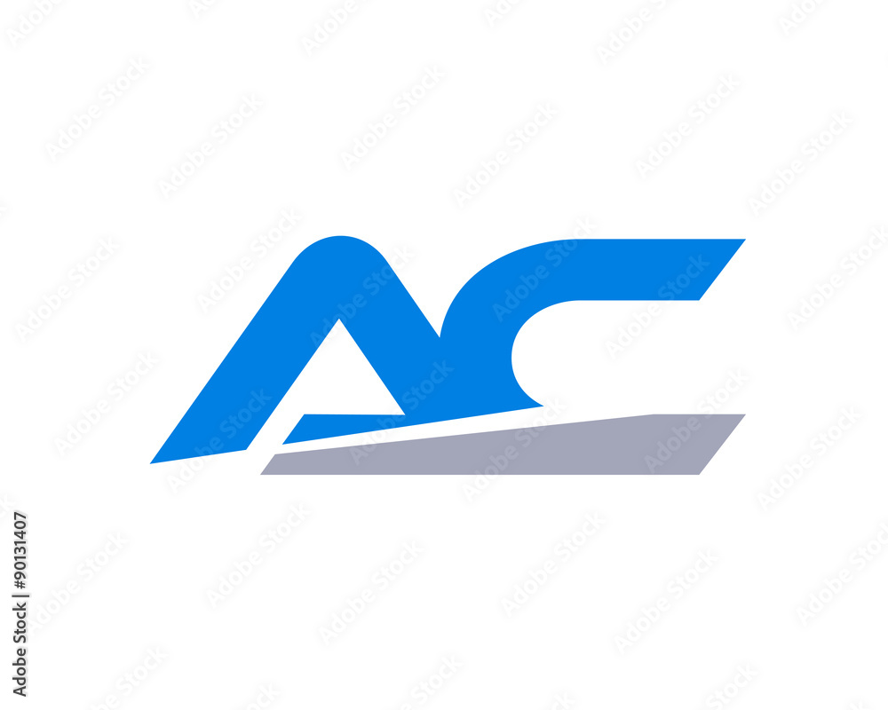 AC Letter Logo modern - obrazy, fototapety, plakaty 
