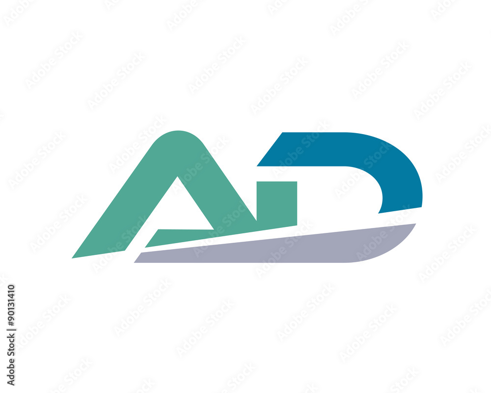 AD Letter Logo modern AD Letter Logo modern