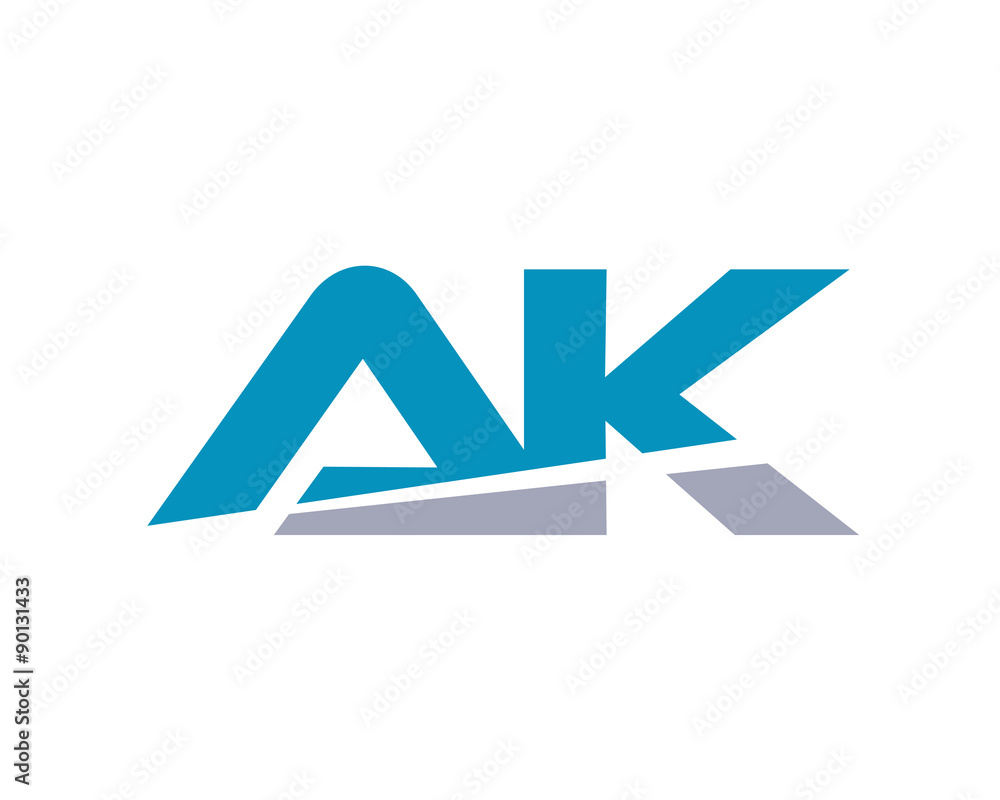AK Letter Logo Modern AK Letter Logo Modern