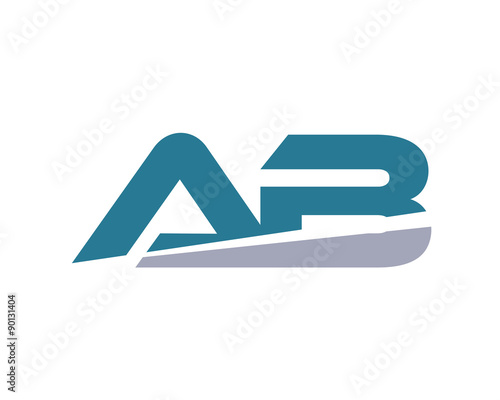 AB Letter Logo modern