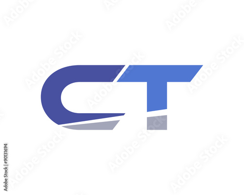 CT Letter Logo Modern