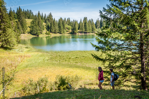 Lac Bénit dans la chaîne du Bargy photo