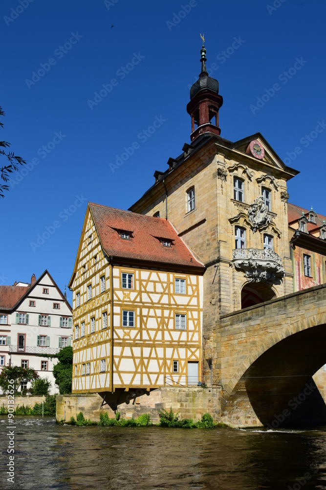 Fototapeta premium Old Town Hall in Bamberg, Bavaria, Germany, 