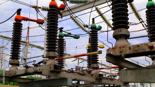 High voltage disconnector in modern electrical switchyard