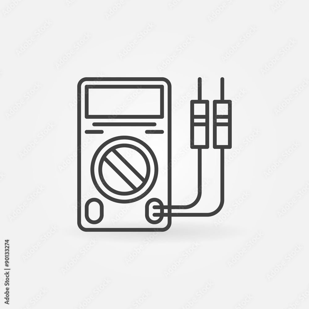 Multimeter icon or logo Multimeter icon or logo