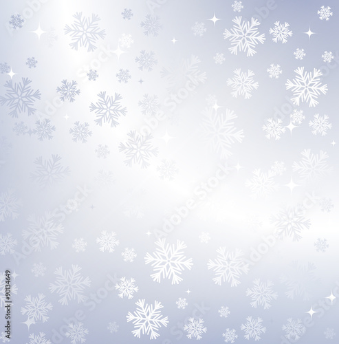 Silver winter abstract background. 