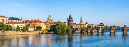 Obraz  z motywem Panorama of Prague city skyline, Czech Republic