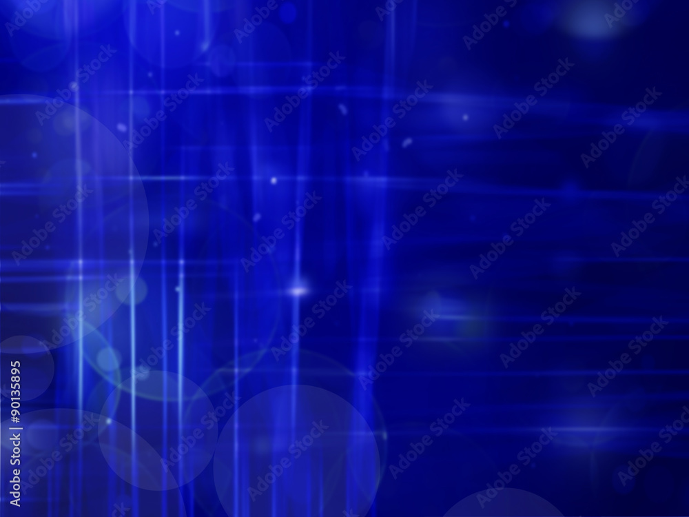 Obraz premium Blue abstract background with light lines
