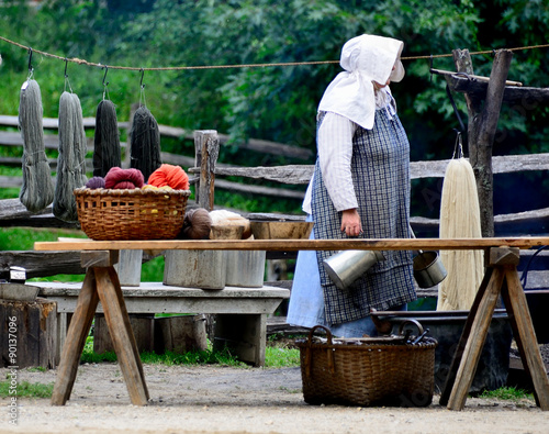 Woman Dying Yarn