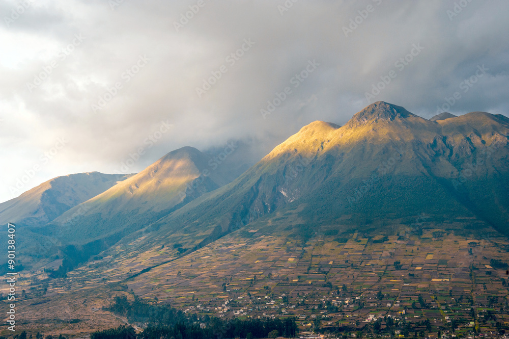 Imbabura inactive stratovolcano in northern Ecuador