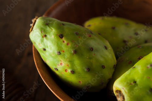 Raw Organic Green Cactus Pears