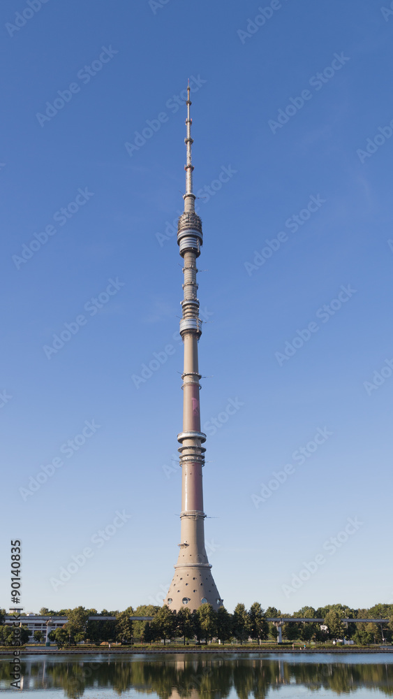 Ostankino TV tower in the early morning