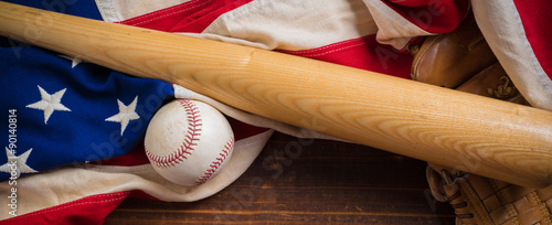 Photography Old Glory and the National pastime
