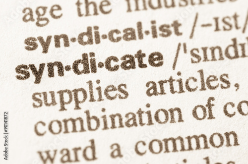Dictionary definition of word syndicate