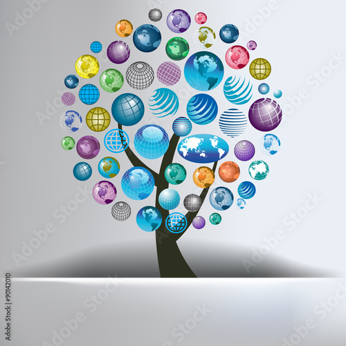Globe Abstract Background for Print or Web