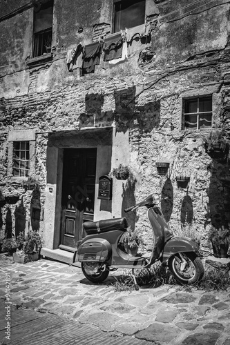Old scooter in Tuscany