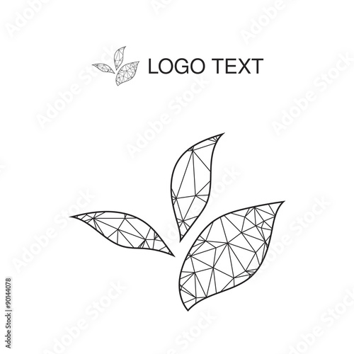Ecology logo or icon in eps, nature logotype