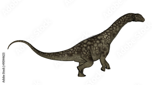 Argentinosaurus dinosaur standing up - 3D render © Elenarts