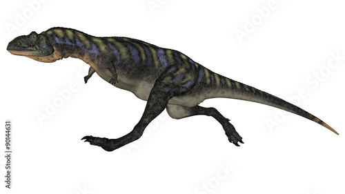Aucasaurus dinosaur running - 3D render © Elenarts